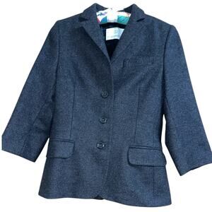 Sonia Bogner Charcoal Angora Blend Blazer size 6